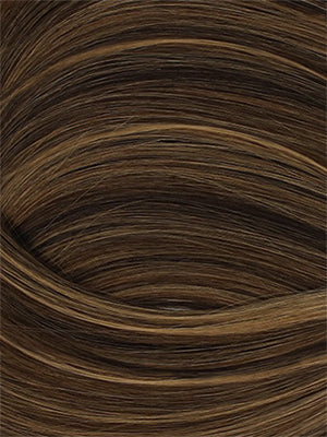 1B/12 — Off Black · Light Golden Brown hair swatch