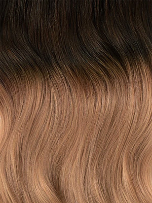 Espresso — Dark rooted blend hair swatch