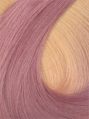 Violet Mist — Cool violet rooted hair swatch