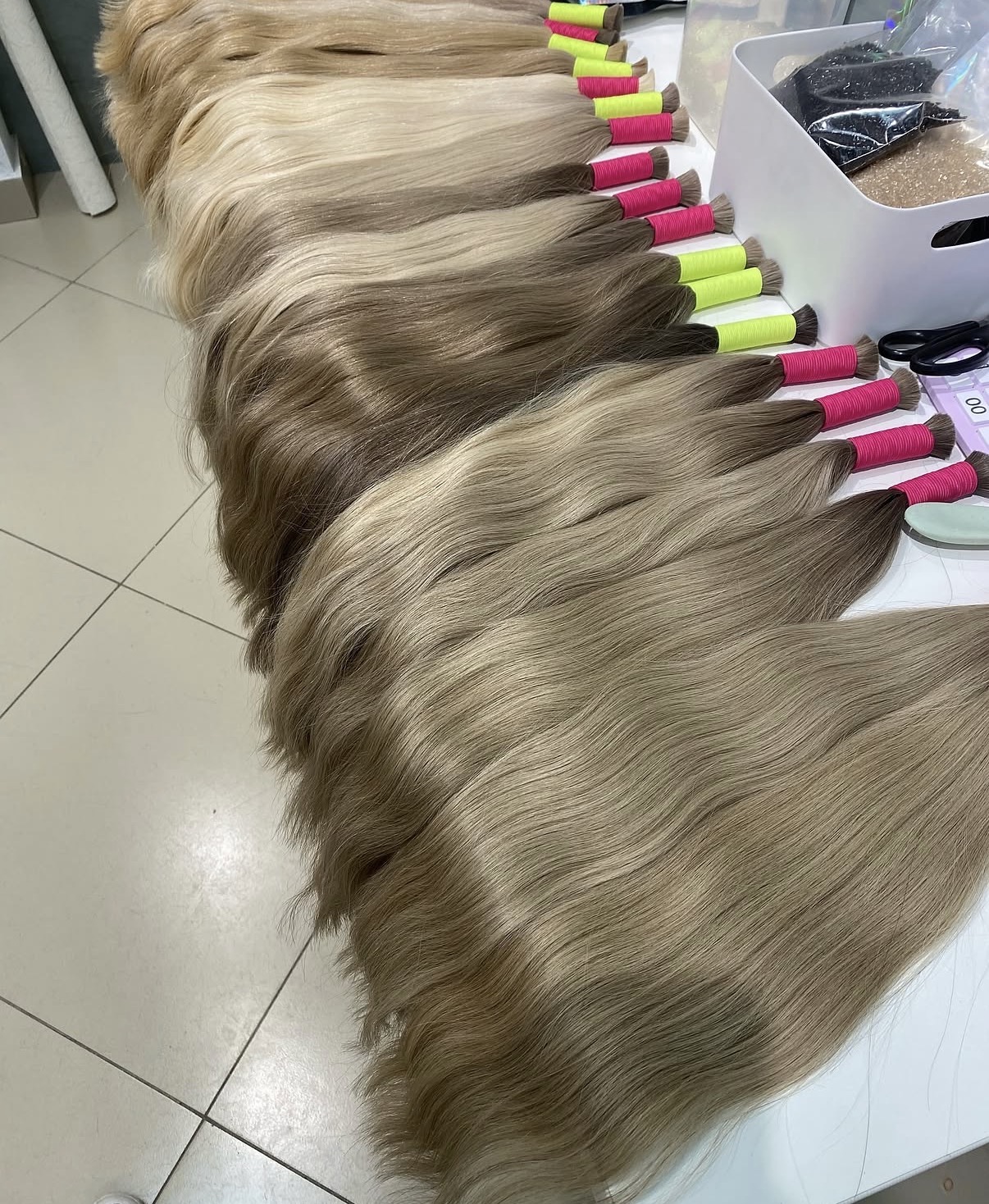 RemyPatra developed Russian shade range graded from brown through ash blonde