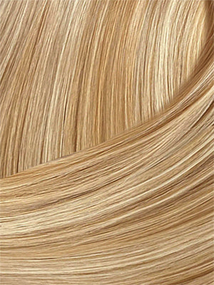 27/BL613 — Strawberry · Bleached Platinum hair swatch